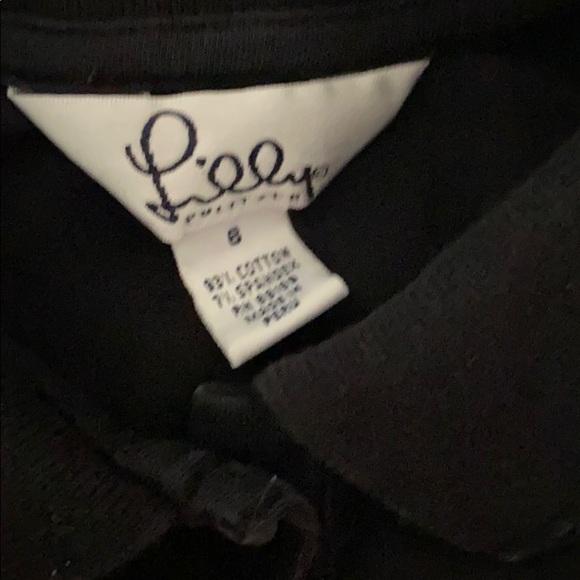 Lilly Pulitzer like new black girls polo top - Picture 3 of 4